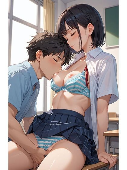 放課後の美乳制服 - サンプル画像 1