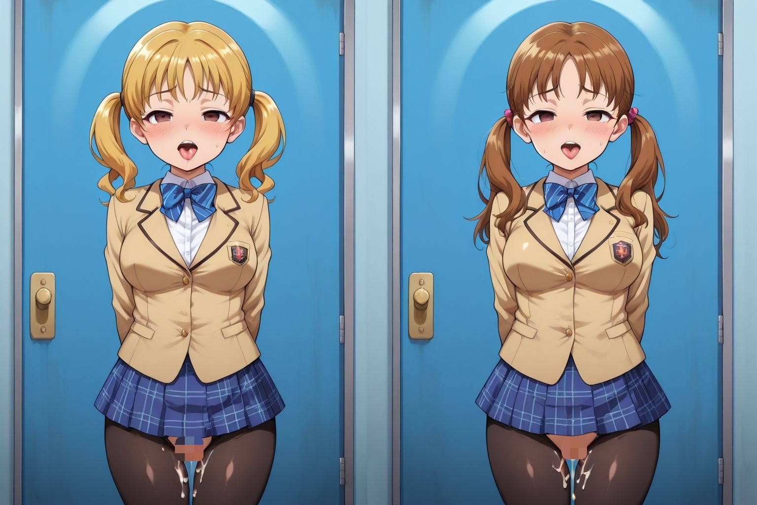 ギャルの黒パンスト パンスト越しの中出しで性指導する学園教室 - サンプル画像 4