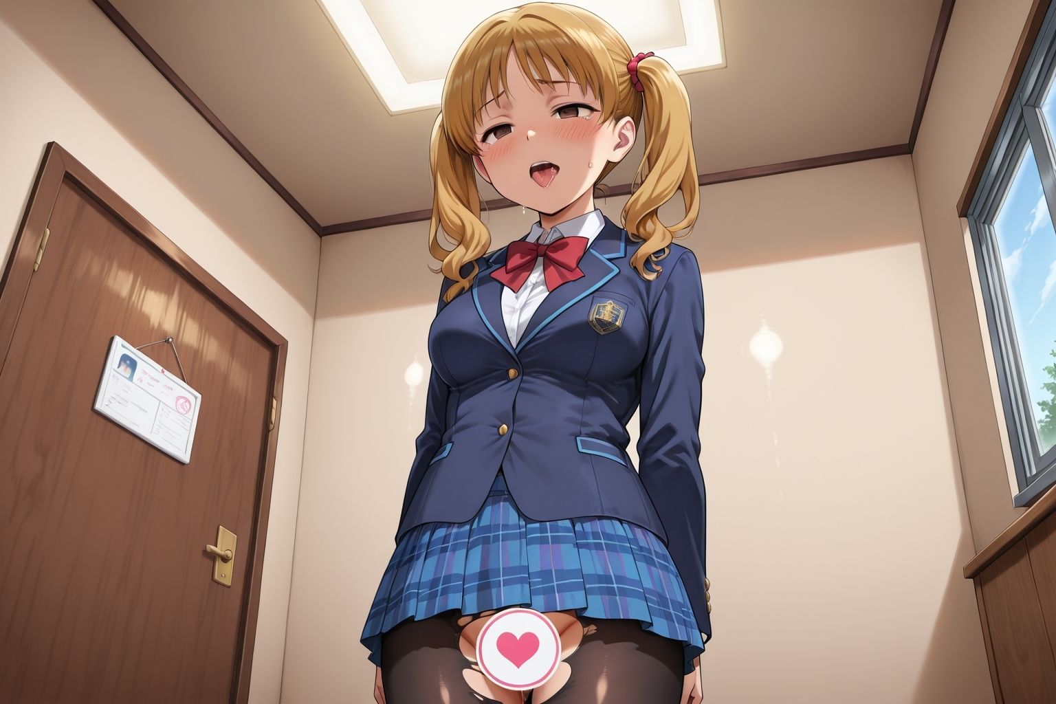 ギャルの黒パンスト パンスト越しの中出しで性指導する学園教室 - サンプル画像 6