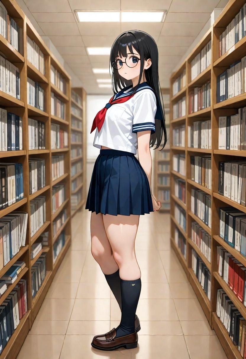 声ガマン図書委員 - サンプル画像 1