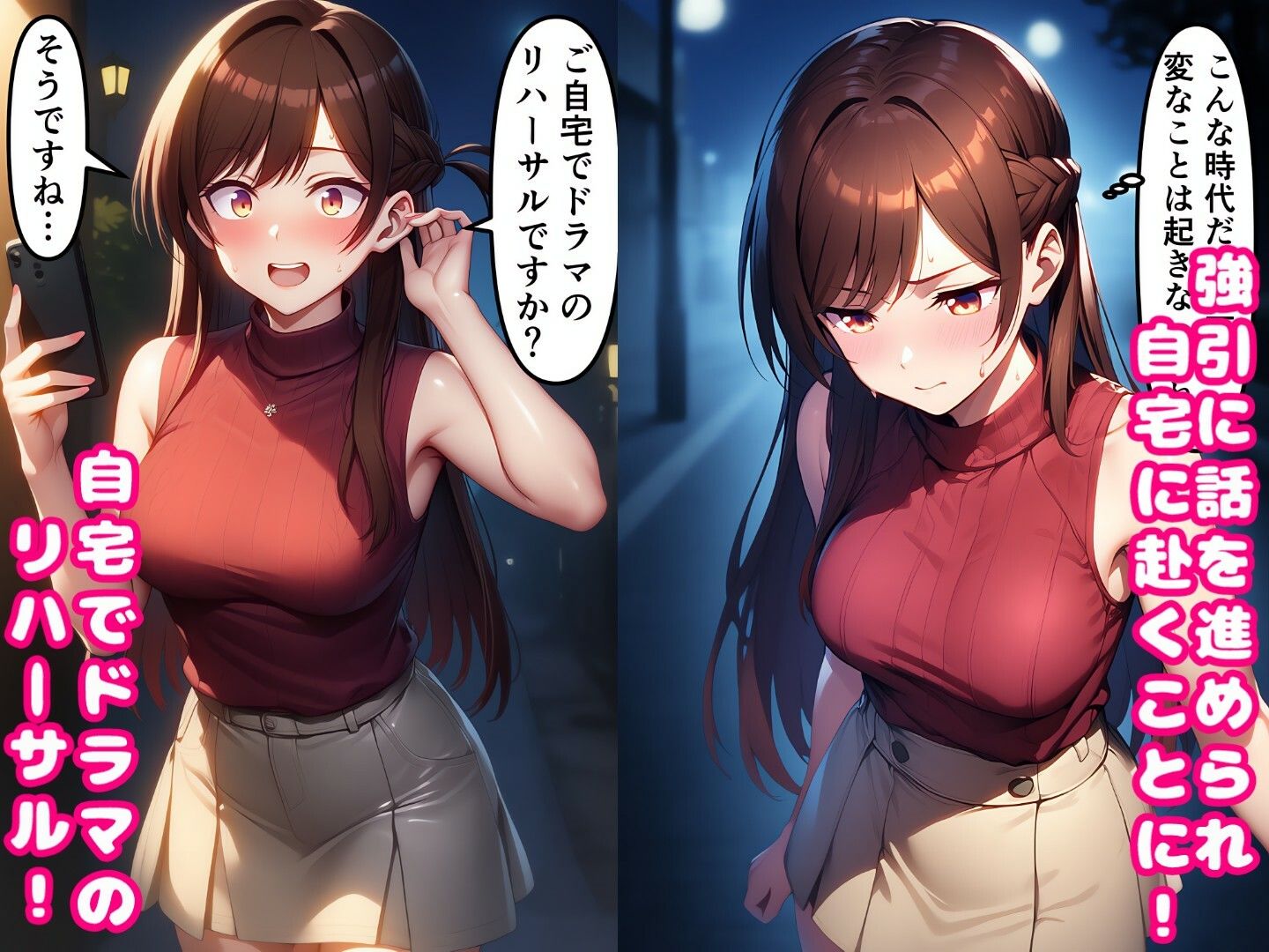 ベテラン俳優にセクハラ演技指導される水原〇鶴！彼女〇〇りします - サンプル画像 1