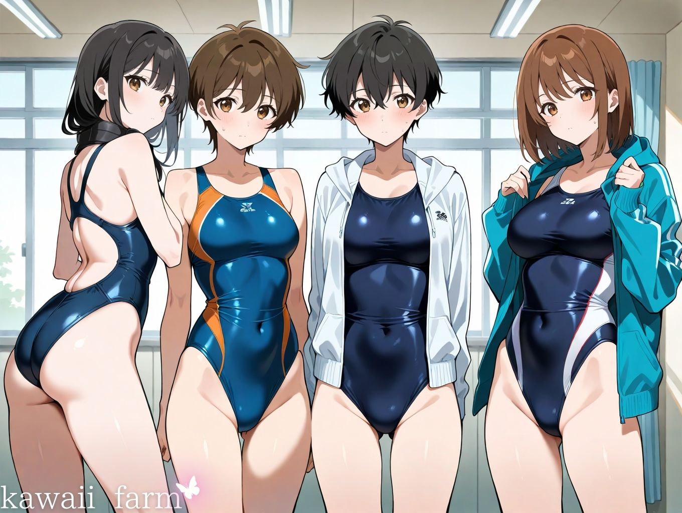 性欲まみれ  水泳部 - サンプル画像 1