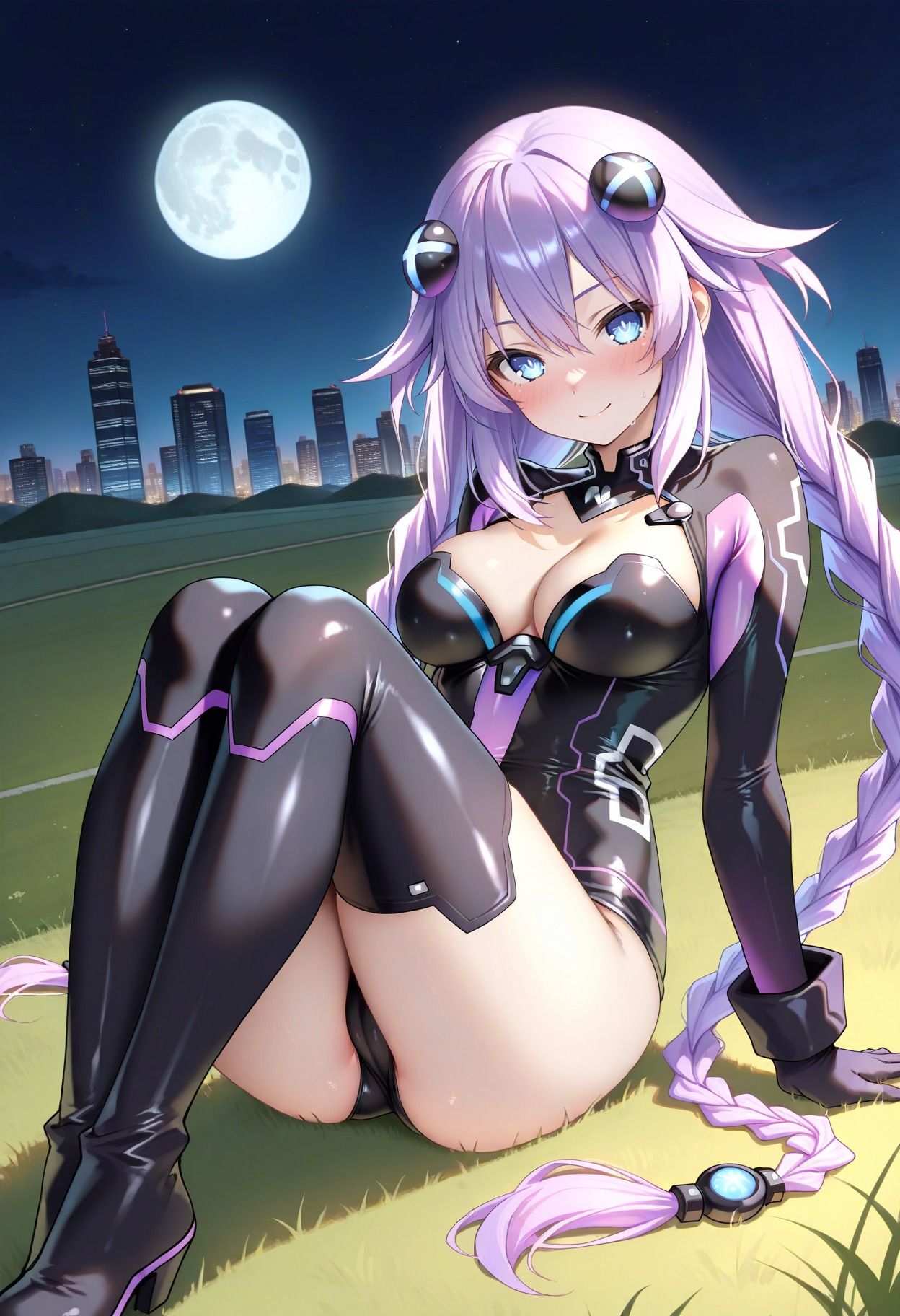 パープルハートとイチャラブ純愛えっち。 - サンプル画像 1