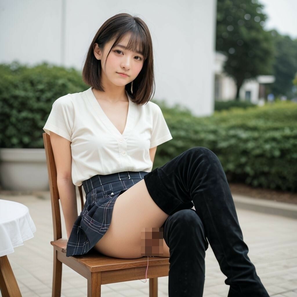 ブーツ美女のバイブプレイ画像集 - サンプル画像 2