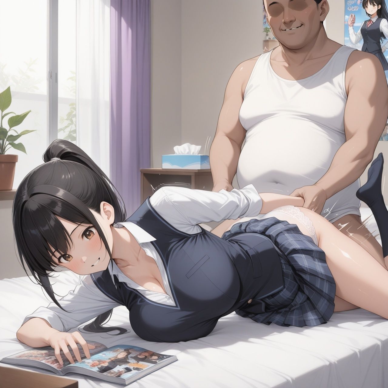 親戚の女子校生をワシの家に住まわせて性奴●化 - サンプル画像 1