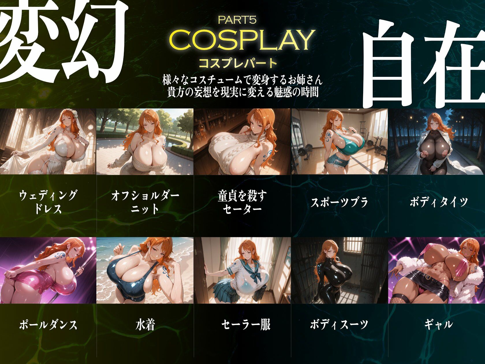 巨乳痴女同人CG集 エーテライト ナ〇編 - サンプル画像 6