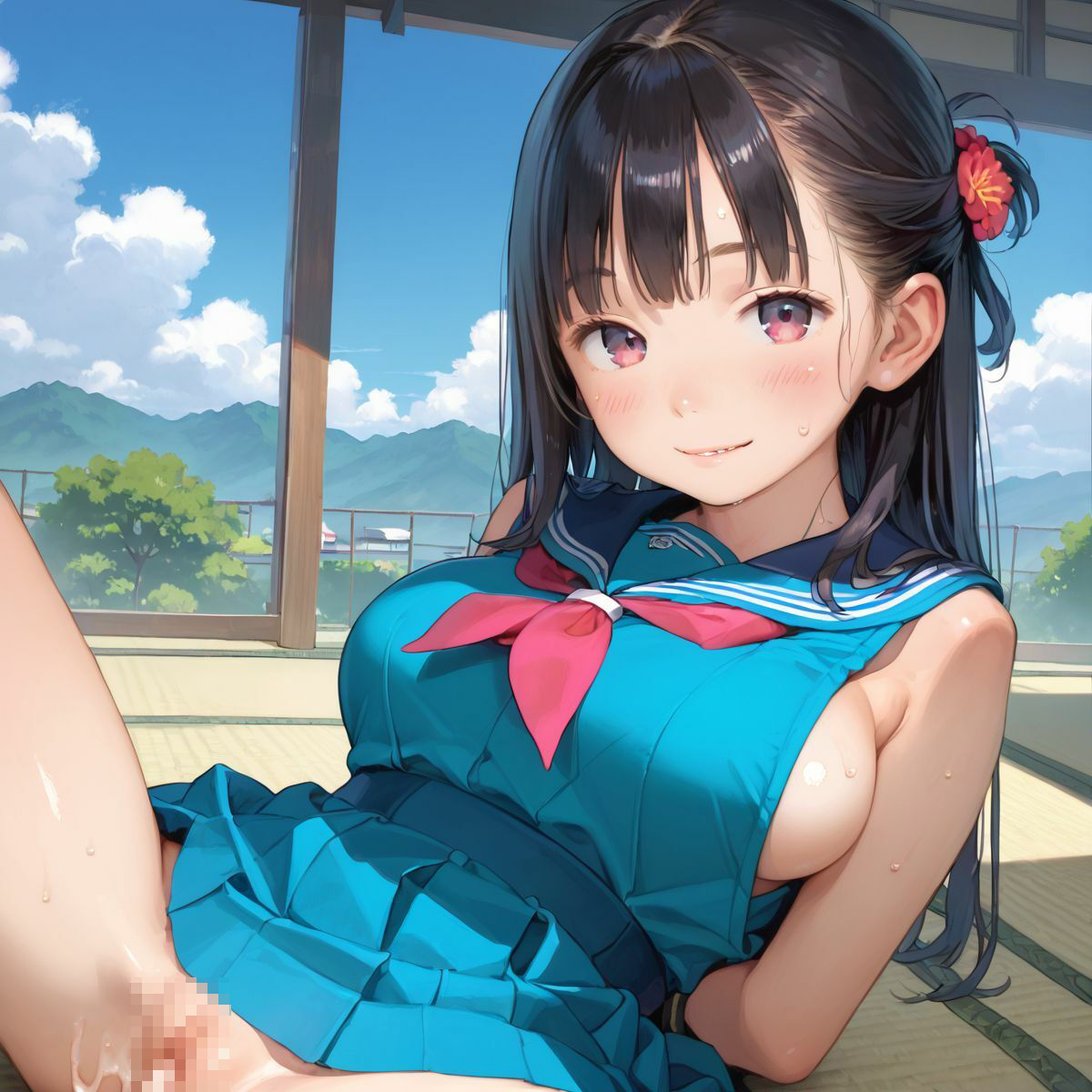 上京していた童顔巨乳幼なじみが排卵日でムラムラしてる04 - サンプル画像 2
