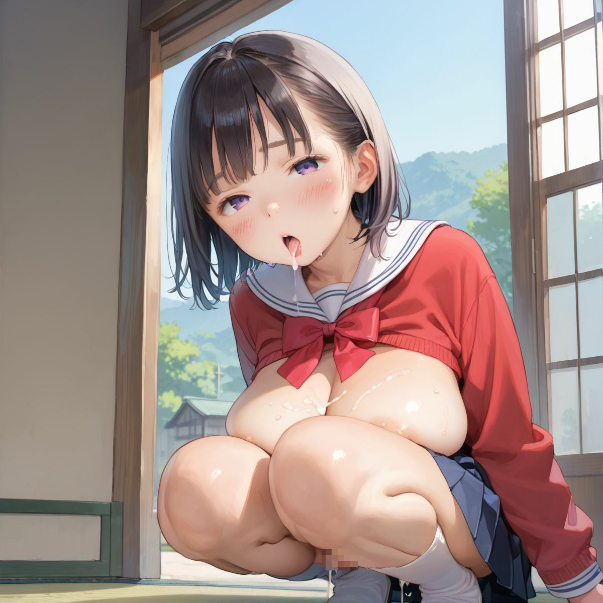 上京していた童顔巨乳幼なじみが排卵日でムラムラしてる04 - サンプル画像 3