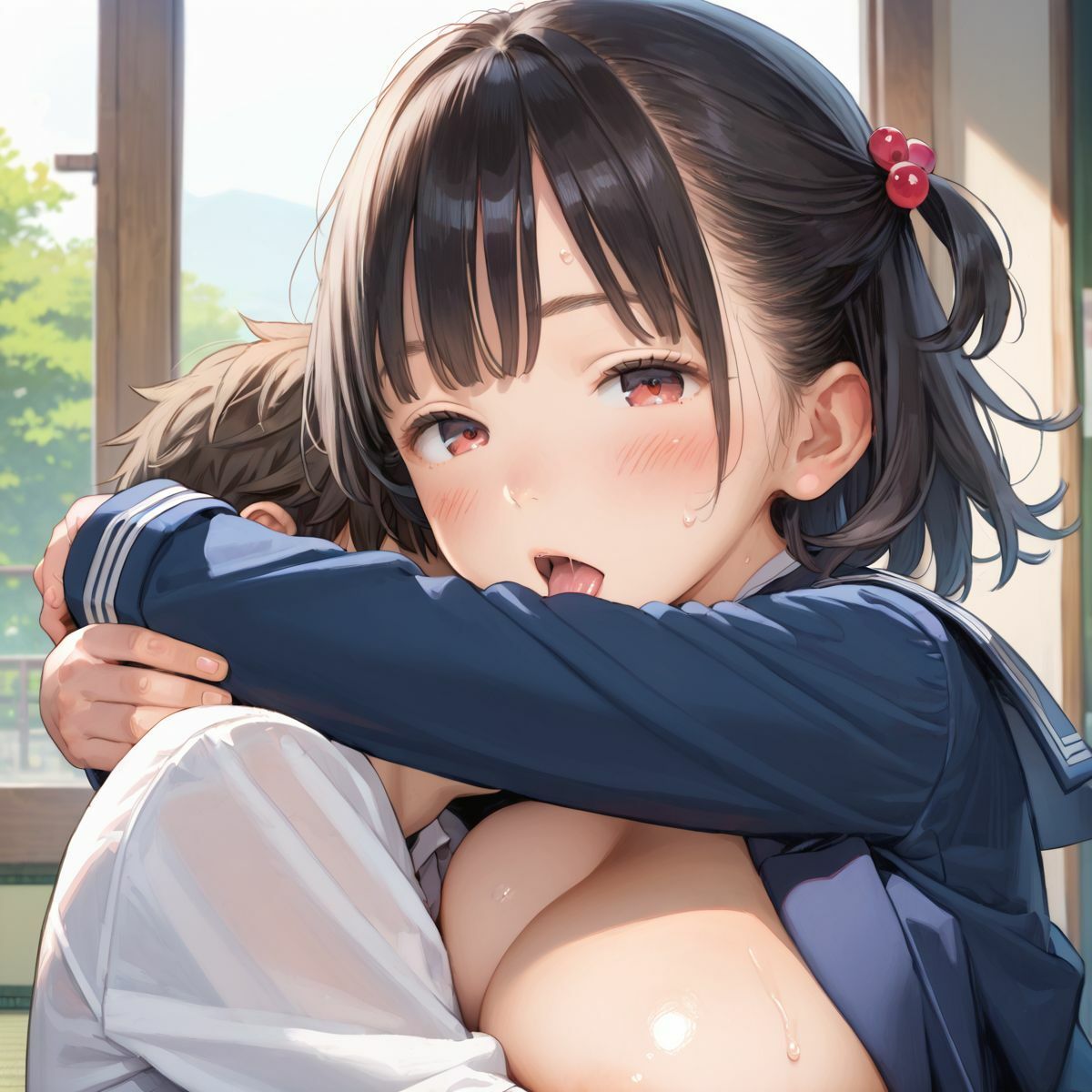 上京していた童顔巨乳幼なじみが排卵日でムラムラしてる04 - サンプル画像 9