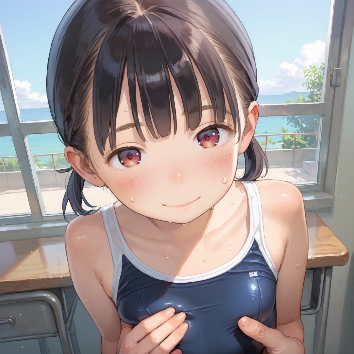 ちっぱい美少女の日常〜プールの時間〜04 - サンプル画像 6