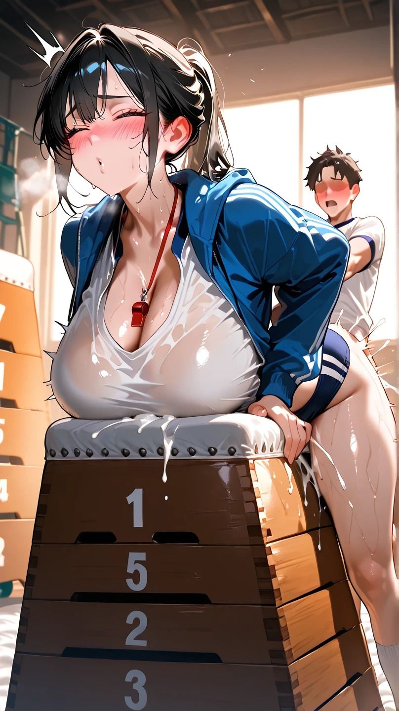 爆乳×体育教師育教師 - サンプル画像 5