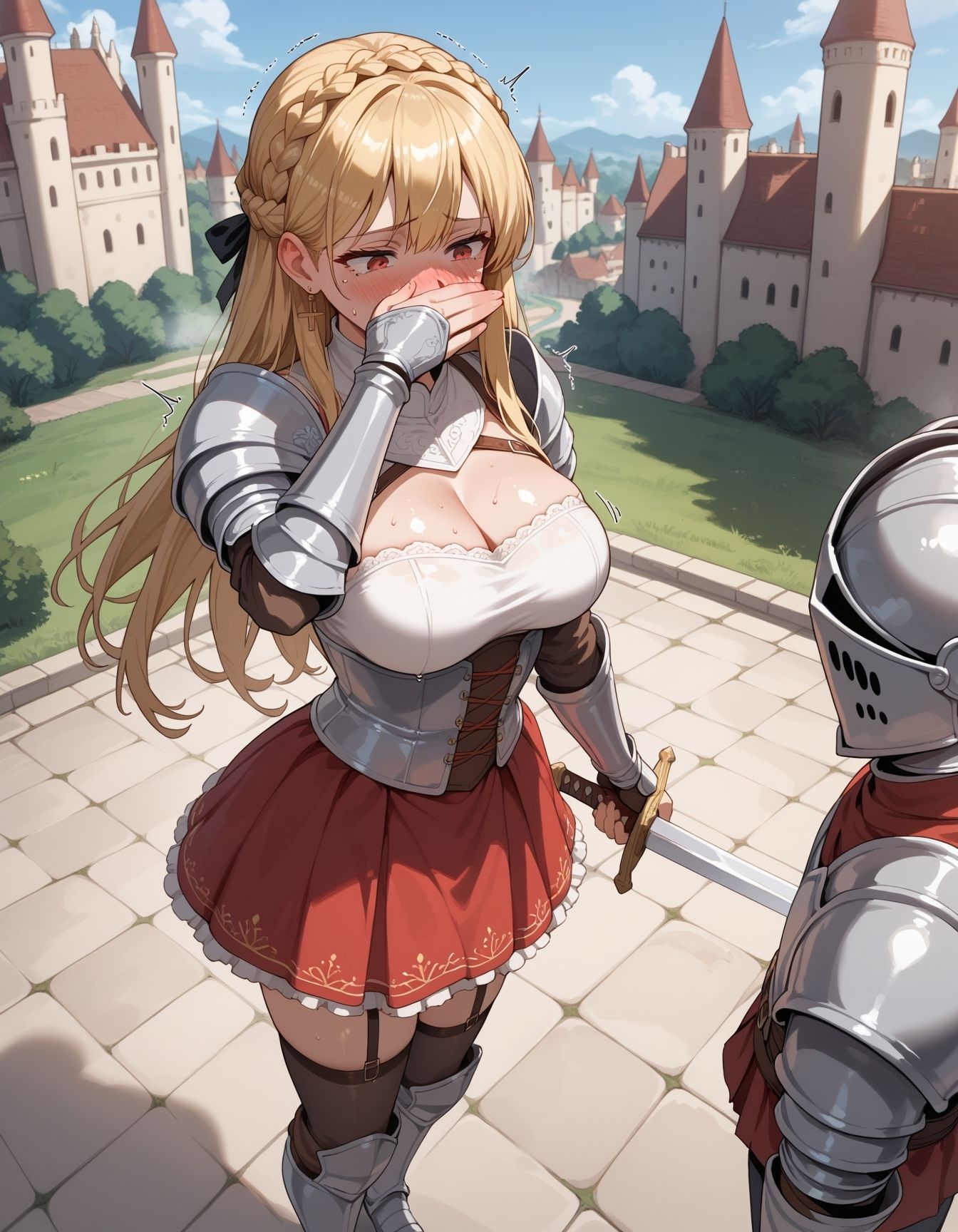 弱みを握られた女騎士、アメリアの隷属記録 - サンプル画像 3