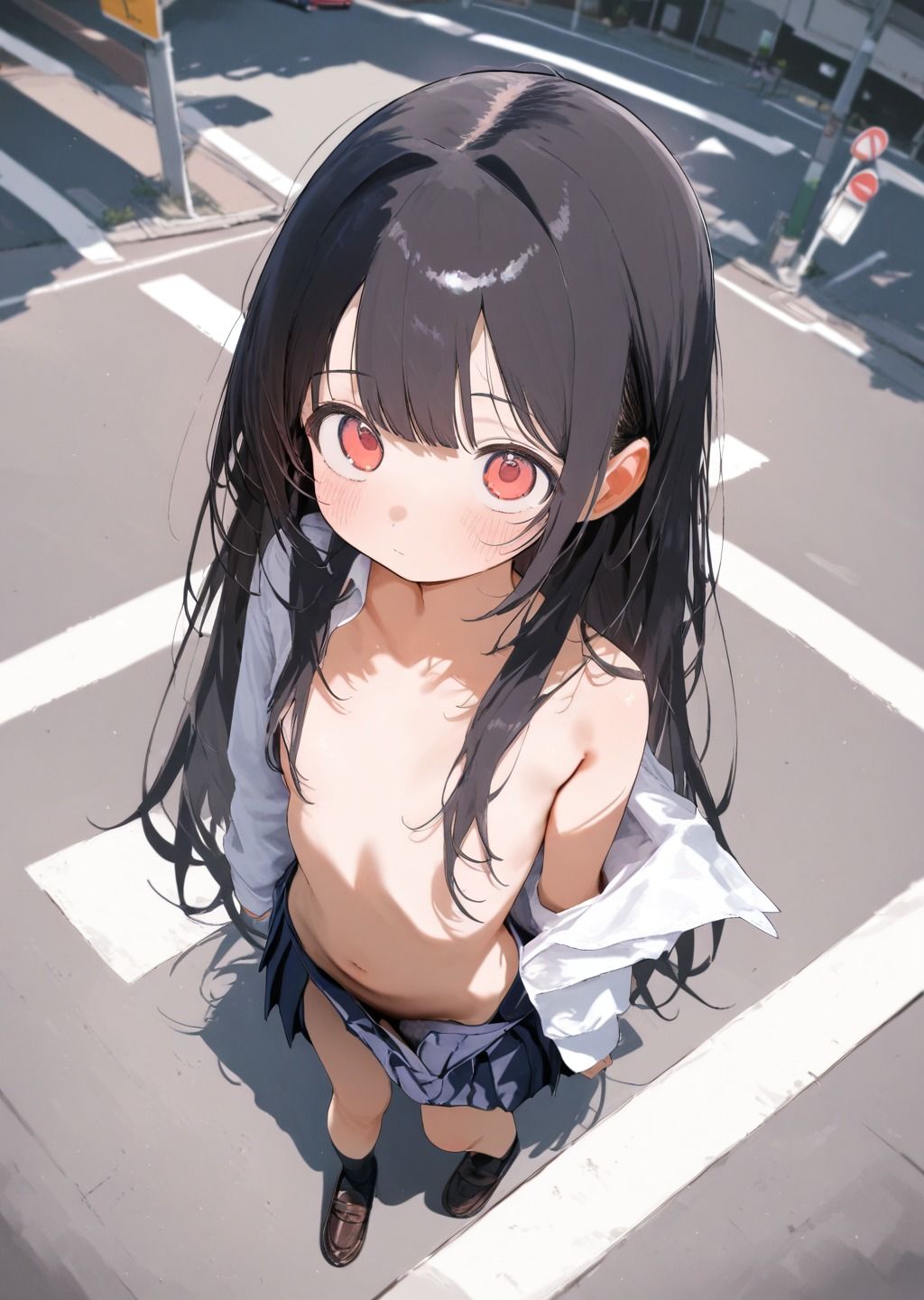 お外で脱ぎたい露出少女 - サンプル画像 2