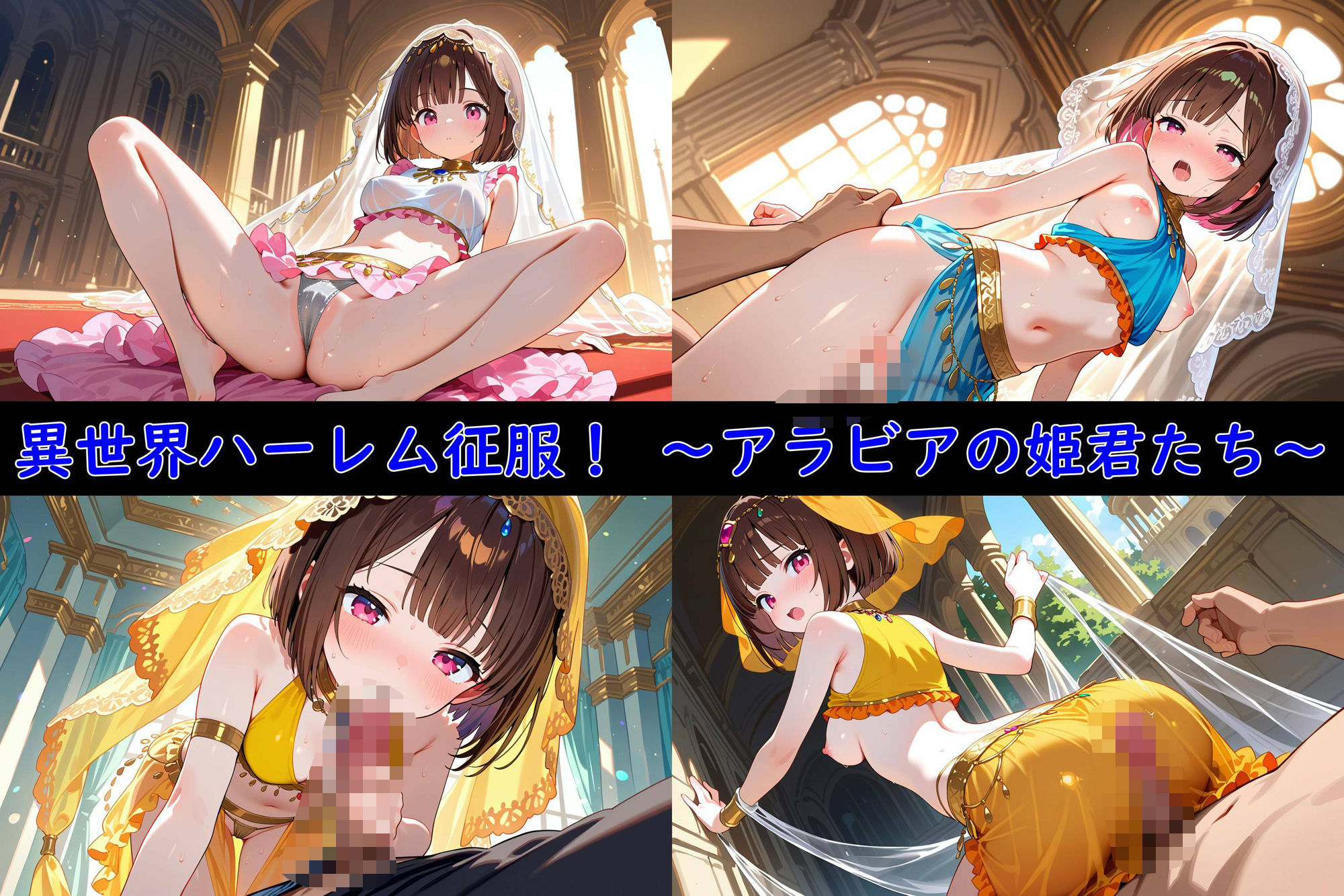 異世界ハーレム征服！〜アラビアの姫君たち〜 - サンプル画像 1