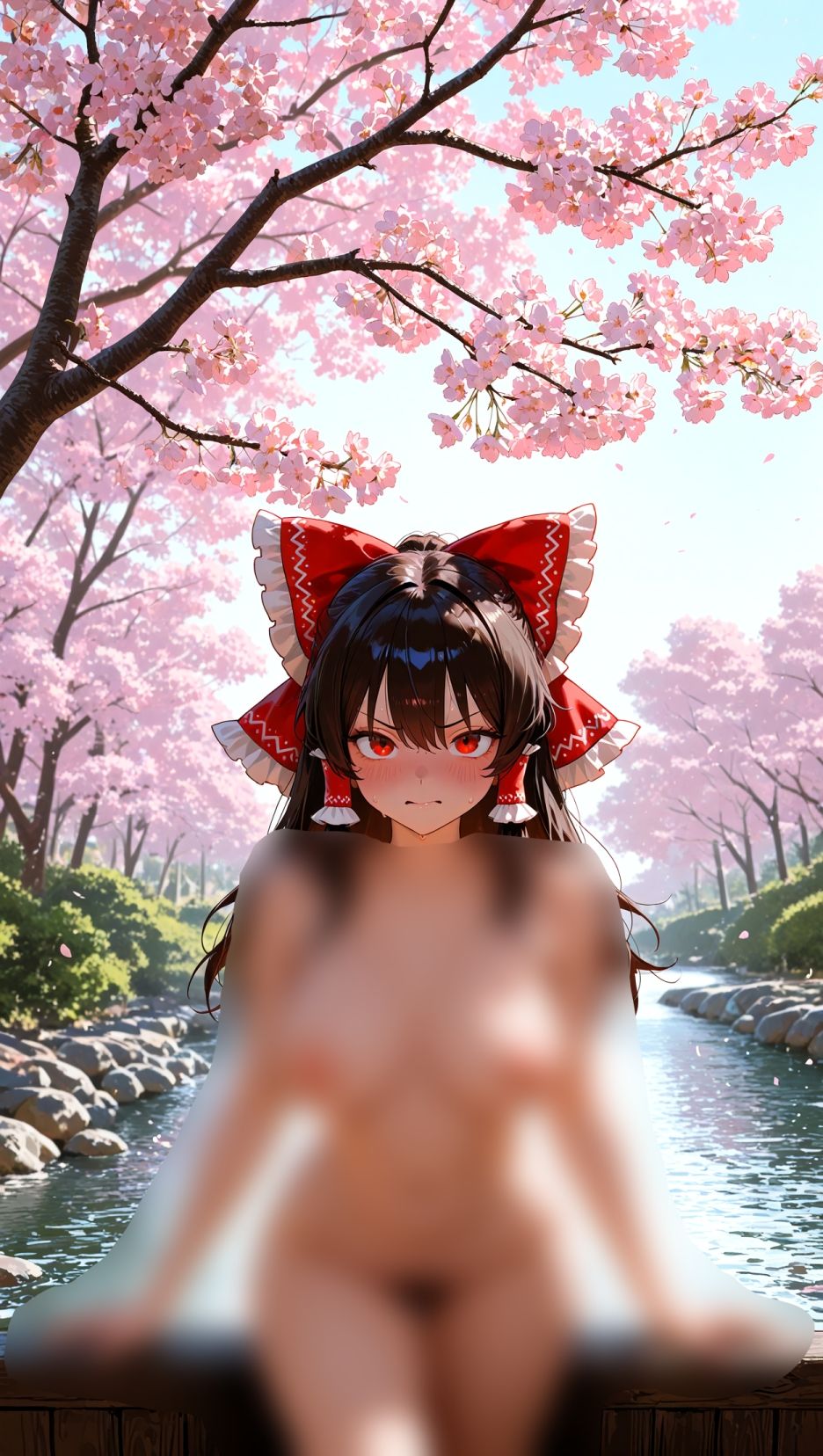 霊夢ちゃんのえっちな写真集vol.15〜春の晴れた昼の川編〜 - サンプル画像 5