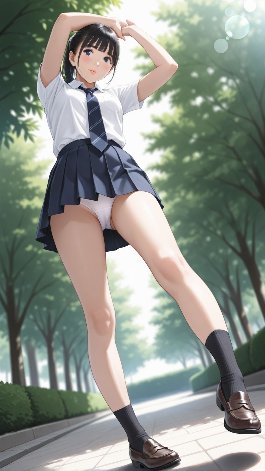 制服女子美咲の気持ちよくなっちゃった - サンプル画像 1