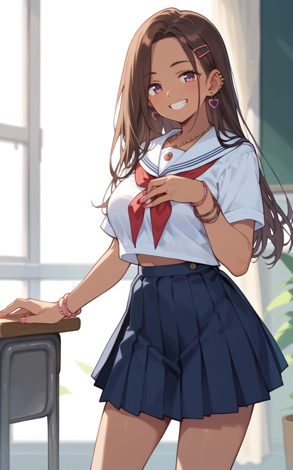 性育学院  NO.16  セーラー黒ギャル - サンプル画像 5