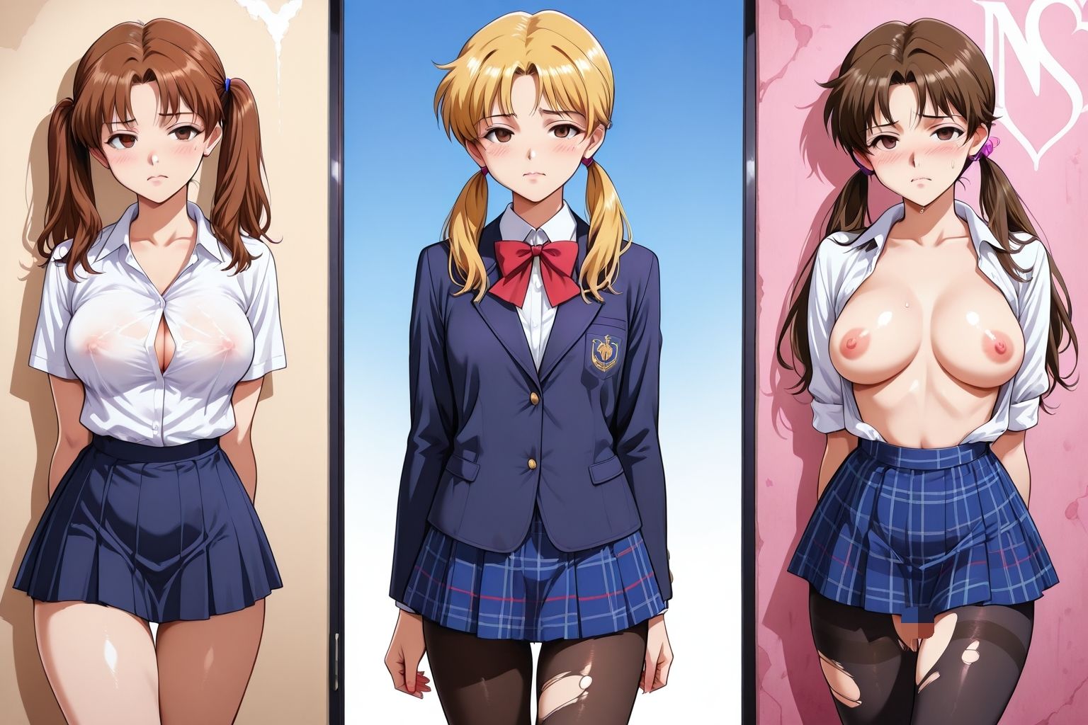 催●学園 おもらしギャル - サンプル画像 1