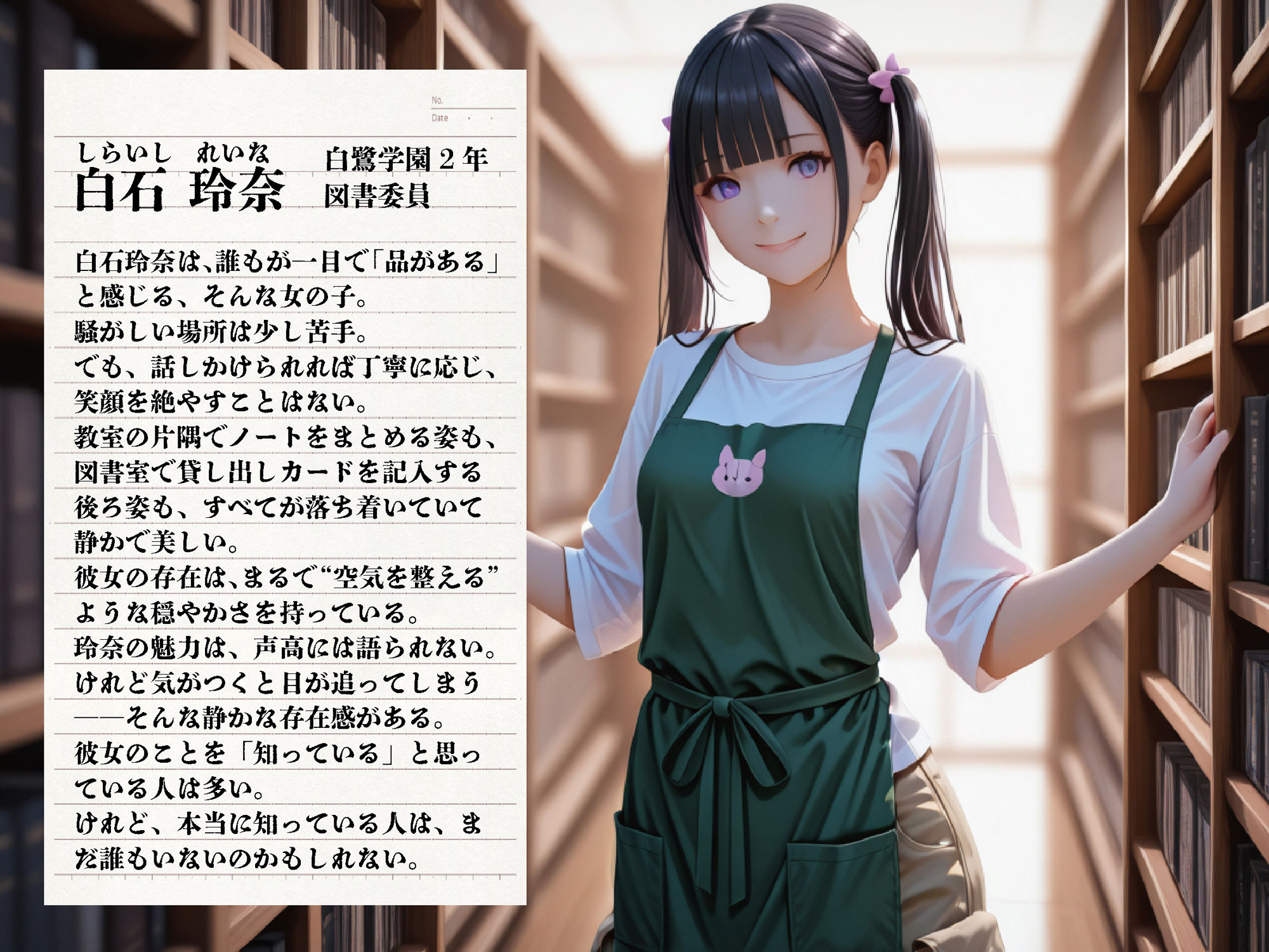 透視メガネ-図書館バイト編-〜透視×催●で静かな種付けレ◯プ〜【豪華CG500枚収録】 - サンプル画像 2