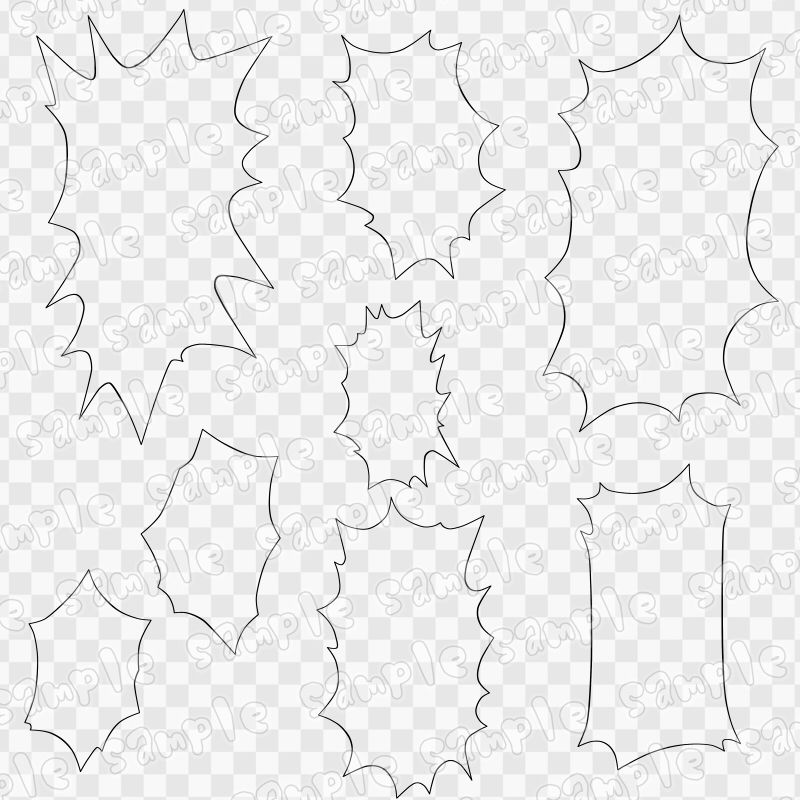 吹き出し素材集3 - サンプル画像 3