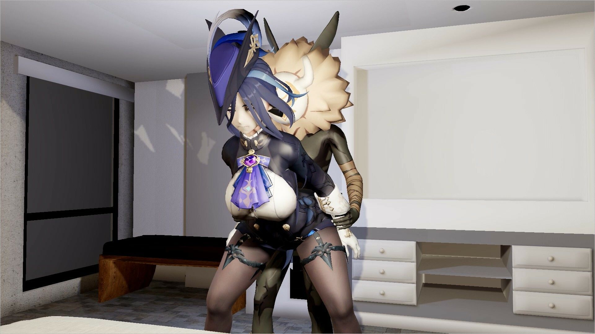 【ROMV288】原神クロリンデとヒルチャールの部屋中出しセックス「ンギモヂィィーーー！」 - サンプル画像 2