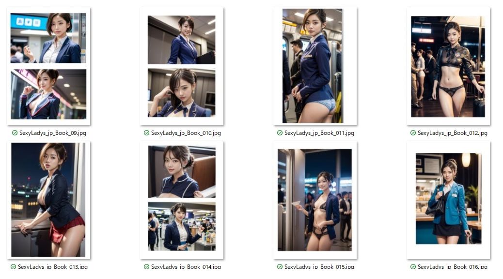 Sexy Ladies - エロス航空スペシャル便 裸の美人CAたち（キャビンアテンダント編） - サンプル画像 3