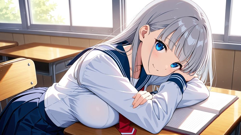 爆乳白スク水美女が強豪コーチと種付け中出し交尾【4K】 - サンプル画像 3