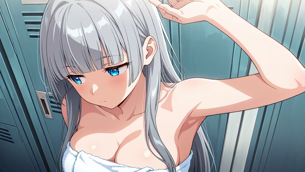 爆乳白スク水美女が強豪コーチと種付け中出し交尾【4K】 - サンプル画像 9