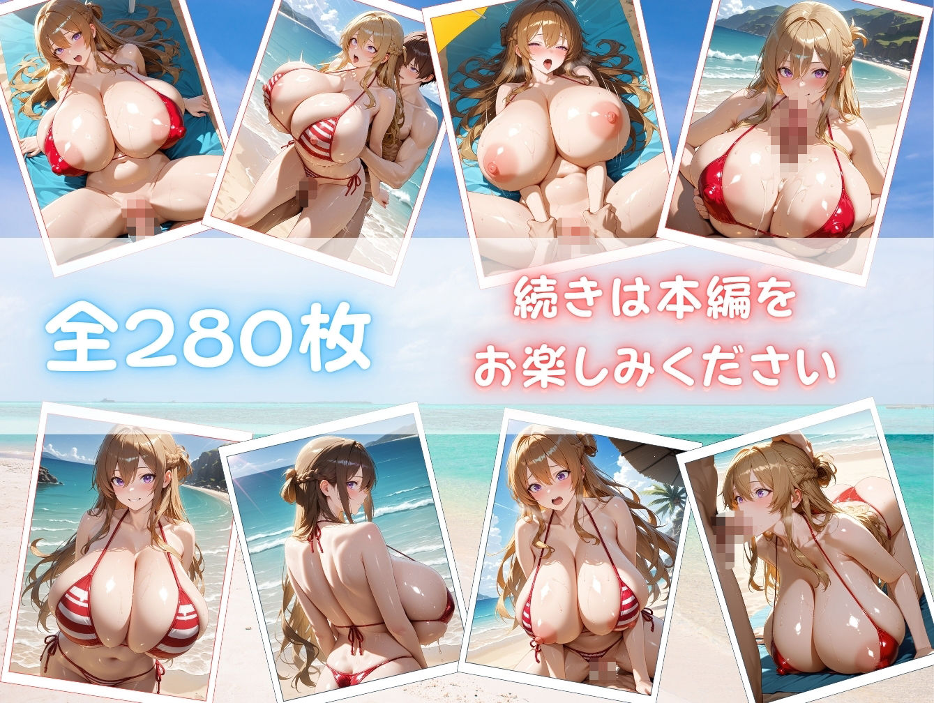 爆乳ギャルの南国濃厚セックス日記 - サンプル画像 10