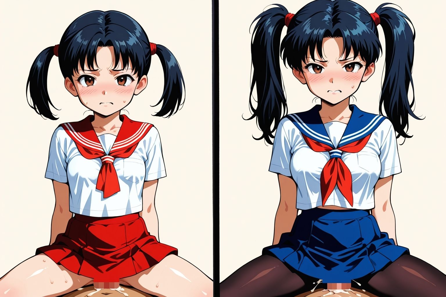 校則がノーパン黒パンストの学園どぉ？逆痴●処女  先に出させる最強少女 - サンプル画像 7