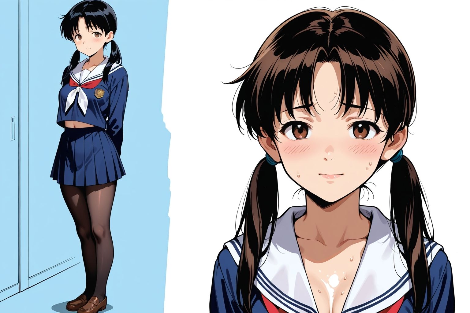 校則がノーパン黒パンストの学園どぉ？逆痴●処女  先に出させる最強少女 - サンプル画像 9