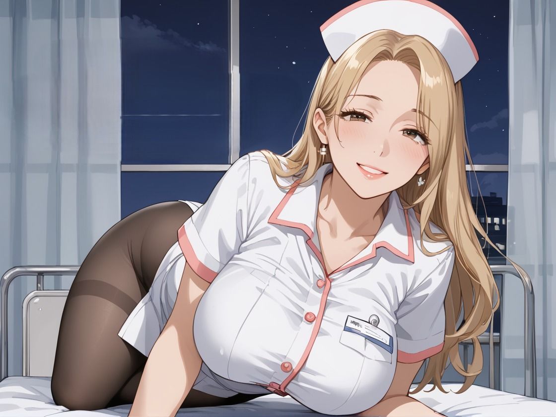 パンストギャルナースを深夜病室に呼び出して - サンプル画像 1