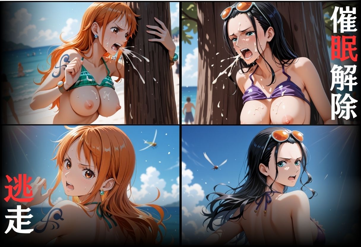 催●ビーチ  〜ナミ・ロビン〜 - サンプル画像 8