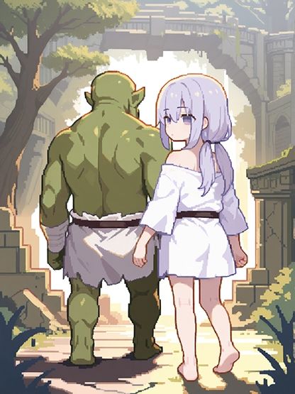 オークの嫁になった娘 - サンプル画像 1