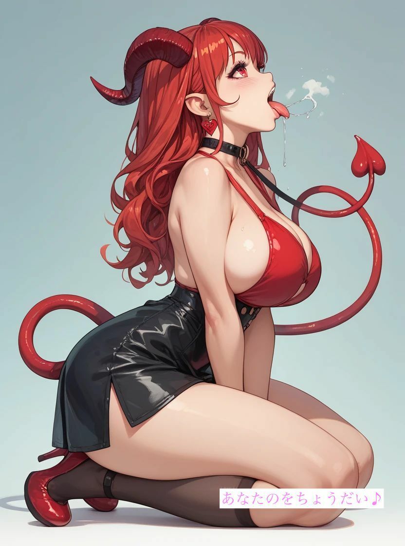『サキュバスのご奉仕は、舌の上から始まる（はーと）』 - サンプル画像 1