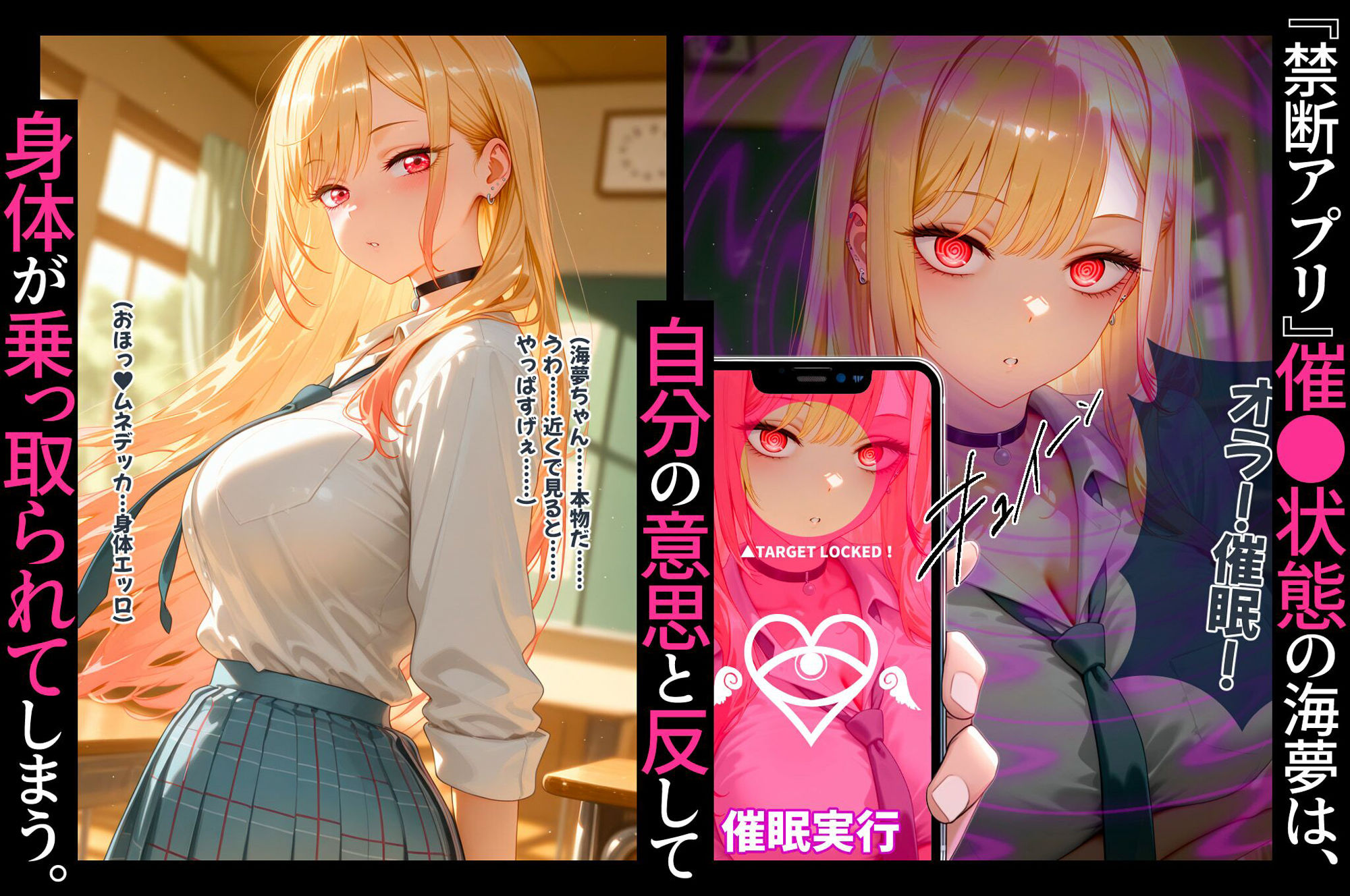 ヒロイン洗脳 ―喜多川海夢 催●アプリで快楽堕ち孕まされEND― - サンプル画像 2