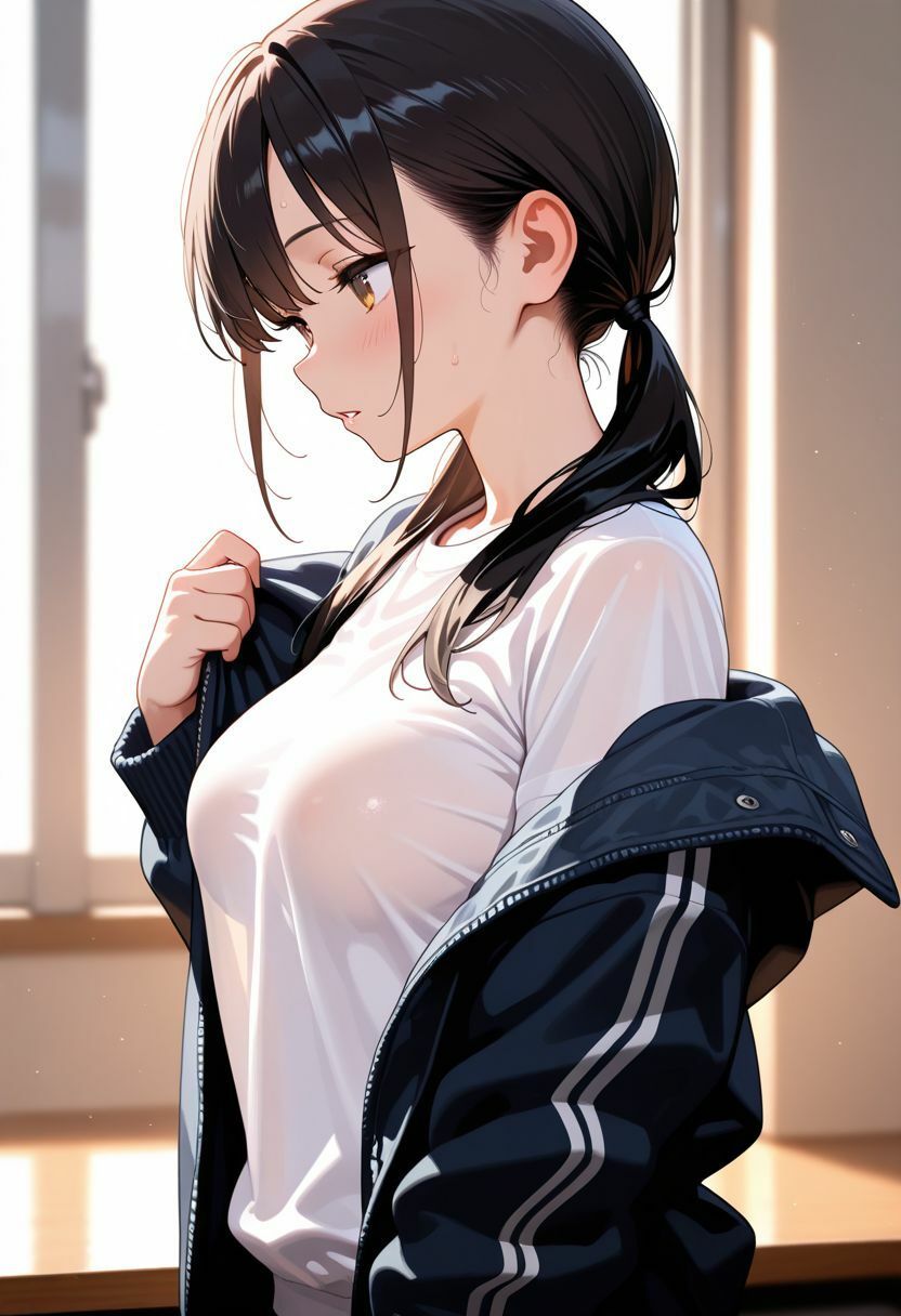 バスケ部の美乳娘 - サンプル画像 1