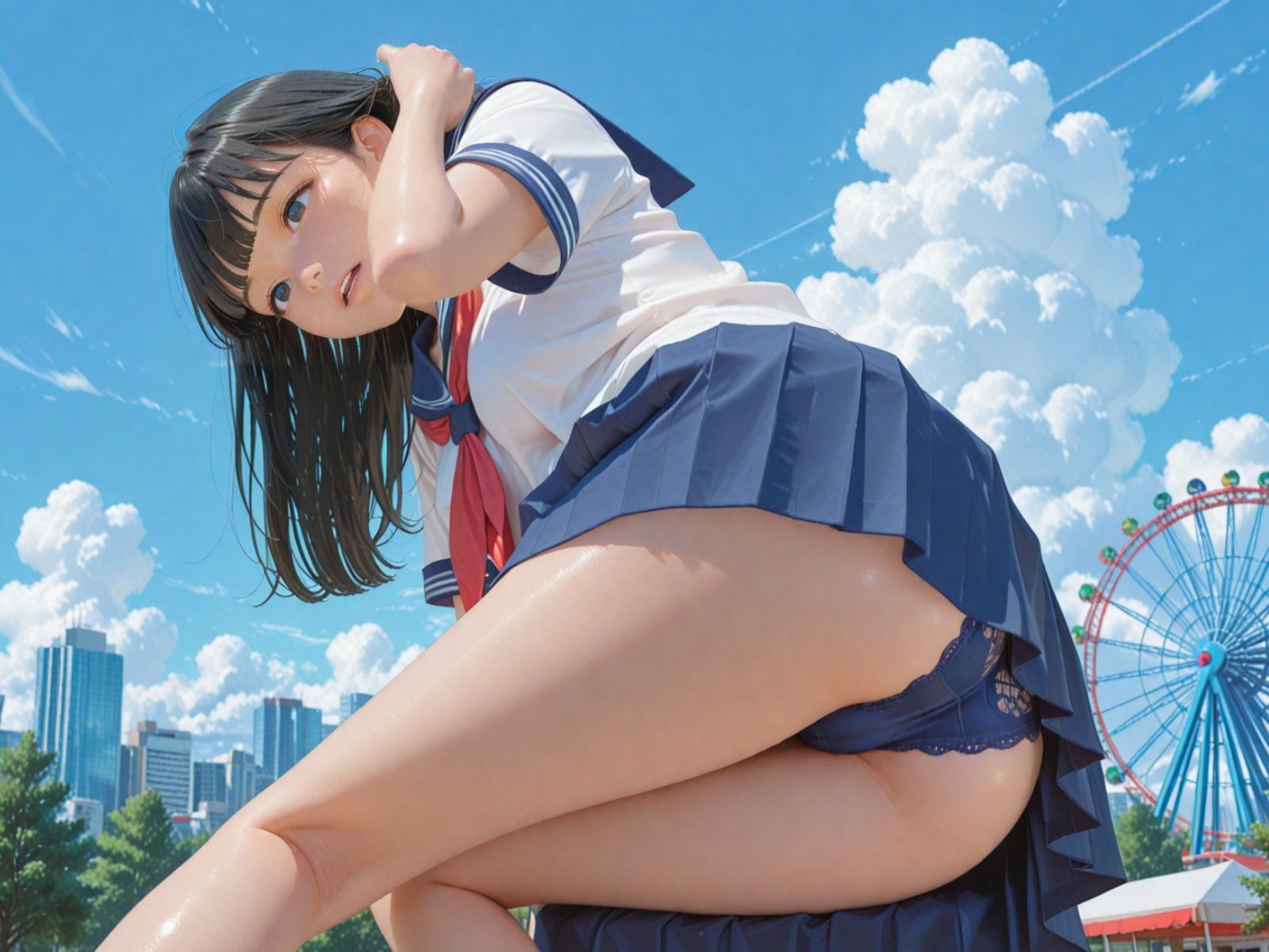 そこの女子校生さん おぱんつ見せてください - サンプル画像 3