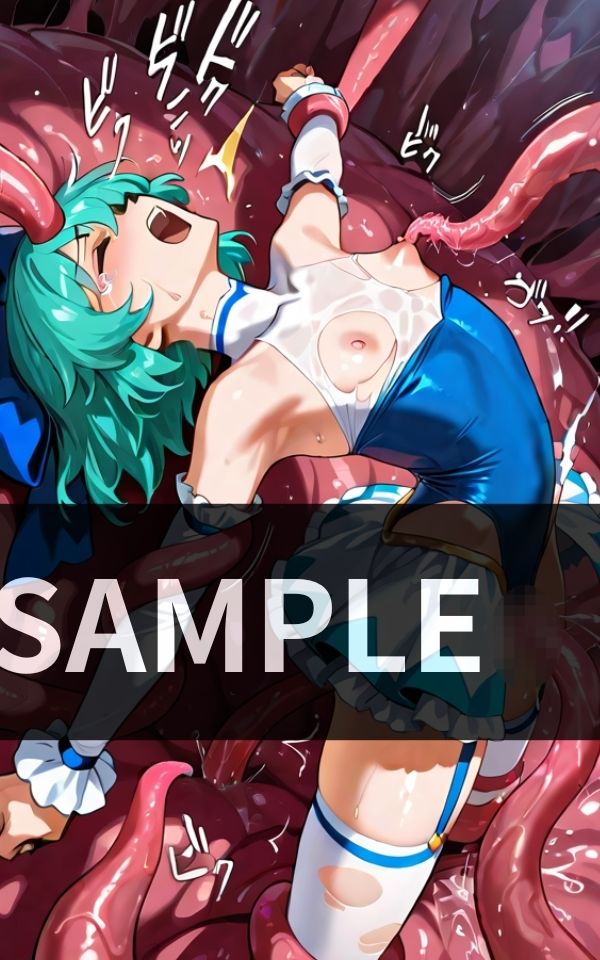 美少女戦士 触手野郎に全員敗北 - サンプル画像 4