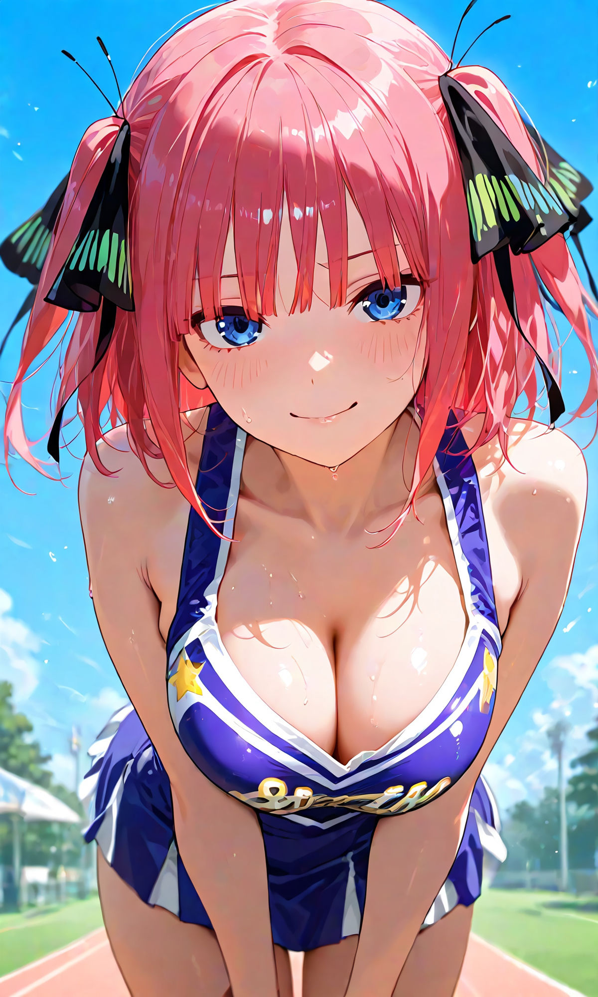 二乃と青姦チアえっち/CG137枚 - サンプル画像 1