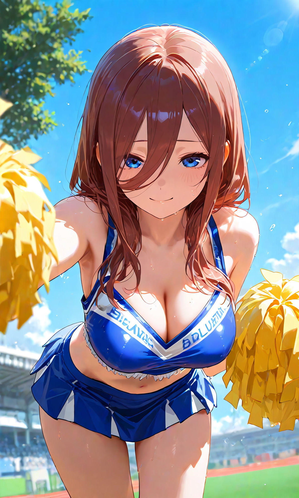 三玖と青姦チアえっち/CG169枚 - サンプル画像 1