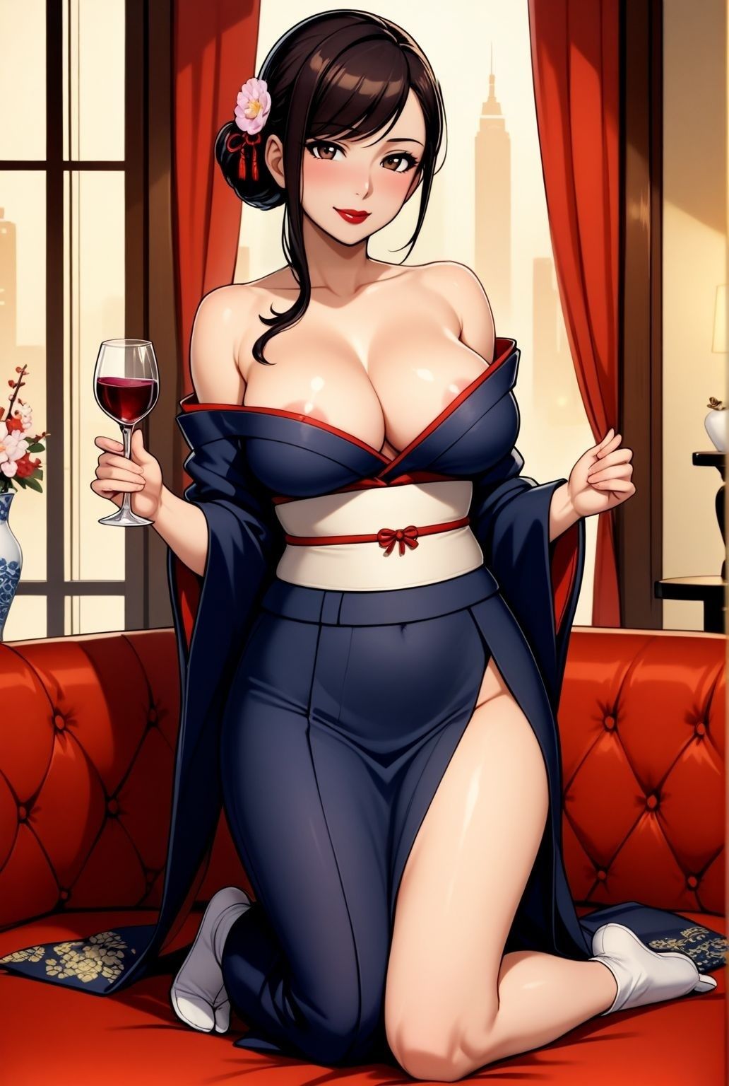 艶やかに乱れて 〜和服熟女人妻の誘惑〜 - サンプル画像 1