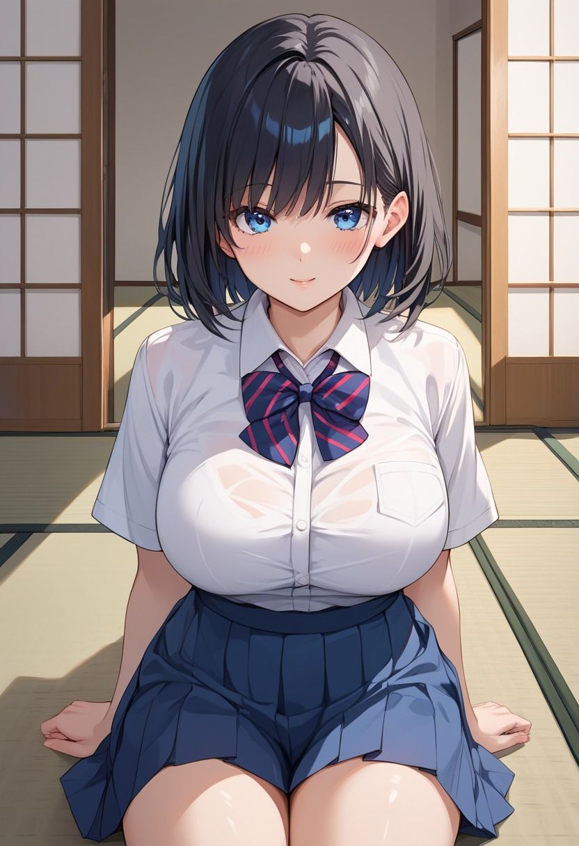 旅館にお泊り種付けセックス  巨乳女子校生に懇願されて大量中出し - サンプル画像 1