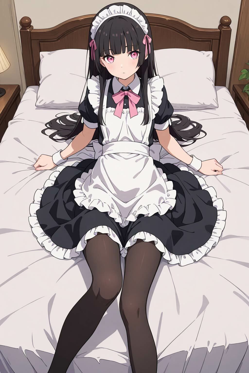 先輩にメイドコスさせて好き放題エッチ - サンプル画像 3