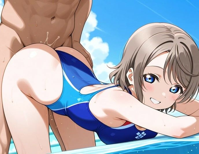 競泳水着彼女  グラビア→そのまま→イメージビデオ撮影  約225枚  曜ちゃんと・・・ - サンプル画像 2
