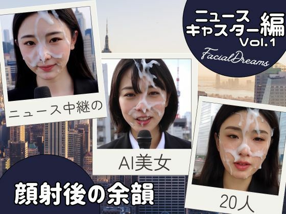 顔射後の余韻 - ニュースキャスター編 Vol.1