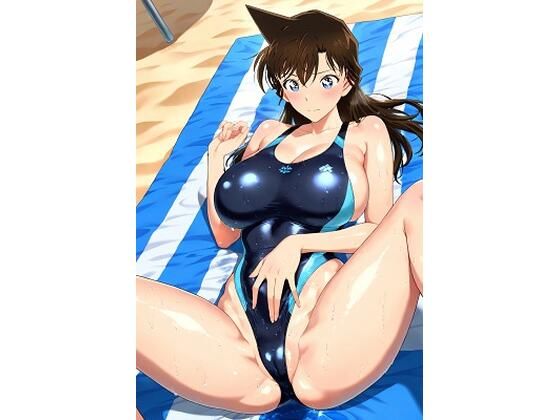 毛〇蘭  スク水巨乳