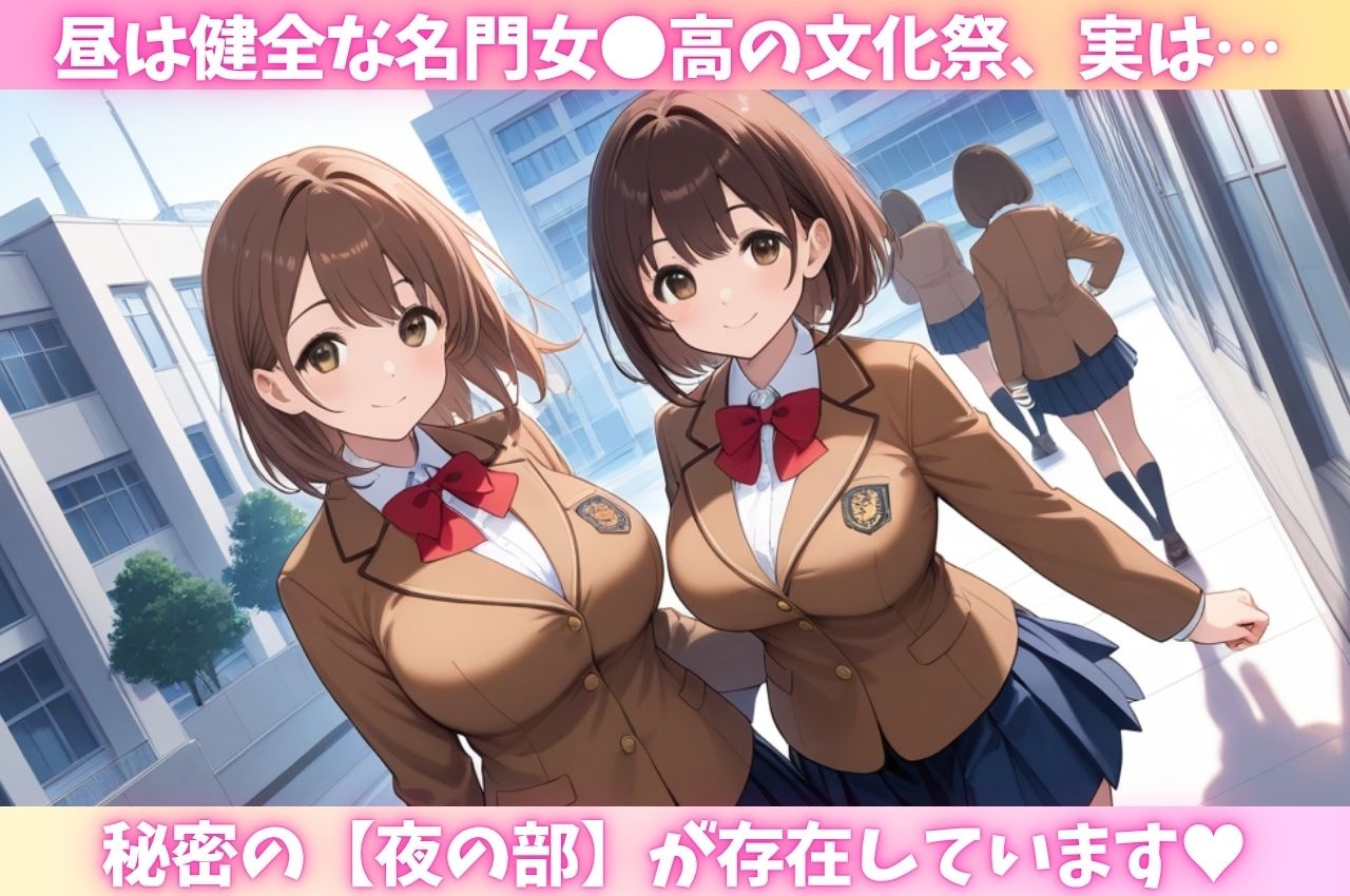 昼は健全な名門女〇校、夜は中出しし放題のHな文化祭 - サンプル画像 1