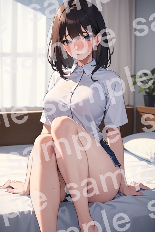 お部屋でいちゃいちゃ - サンプル画像 2