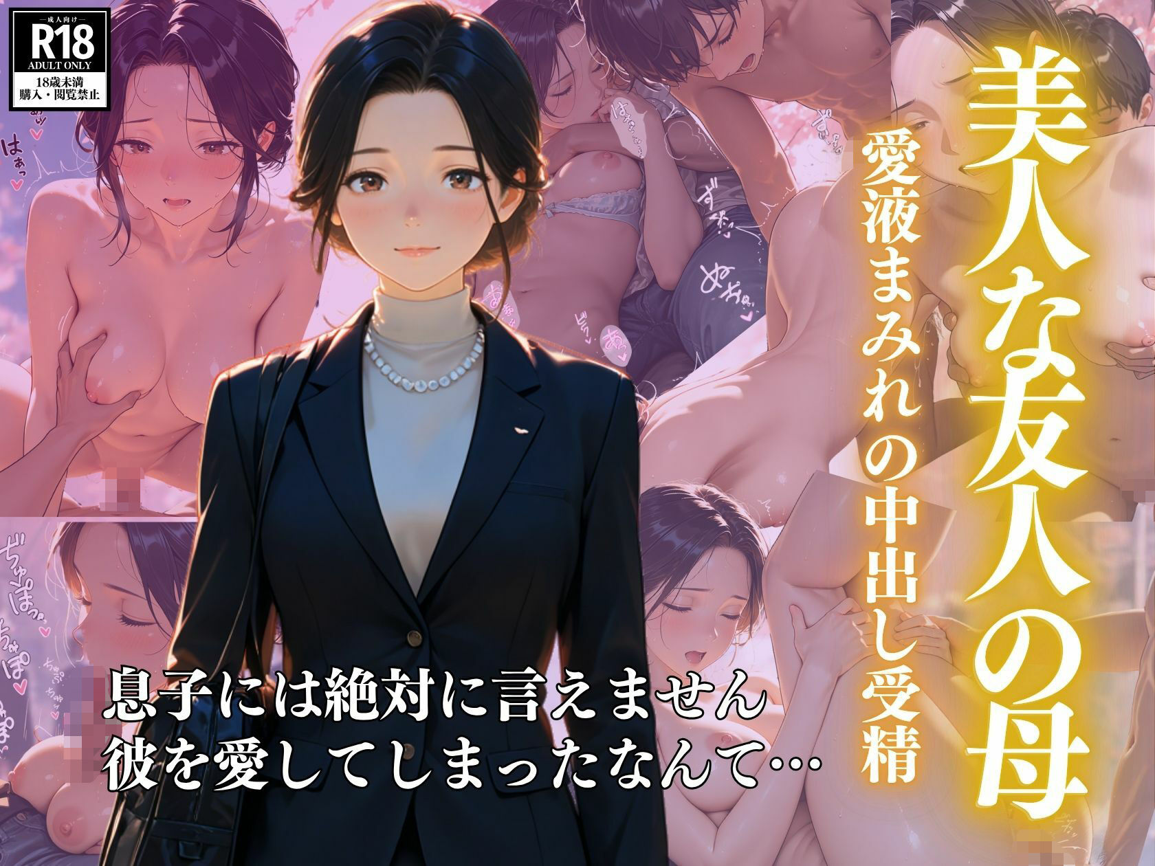 美人な友人の母  ー愛液まみれの中出し受精 - サンプル画像 1